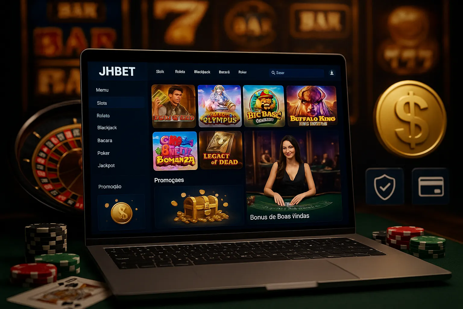 Jogos de cassino online inovadores e emocionantes na JHBET